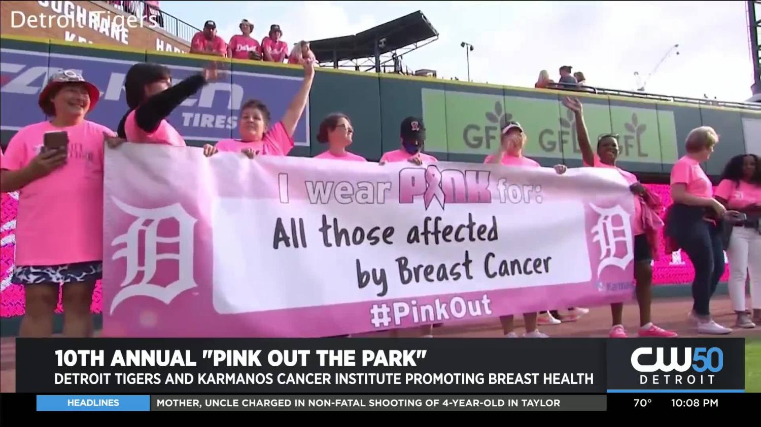 Detroit Tigers, Karmanos Team Up To Honor Survivors & Pink Out The Park