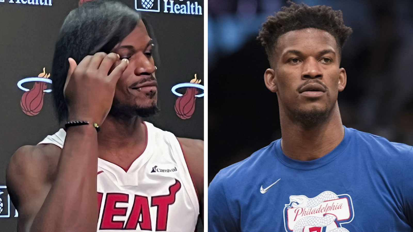 Jimmy Butler hair Miami Heat media day 2023 headlined by Tomball