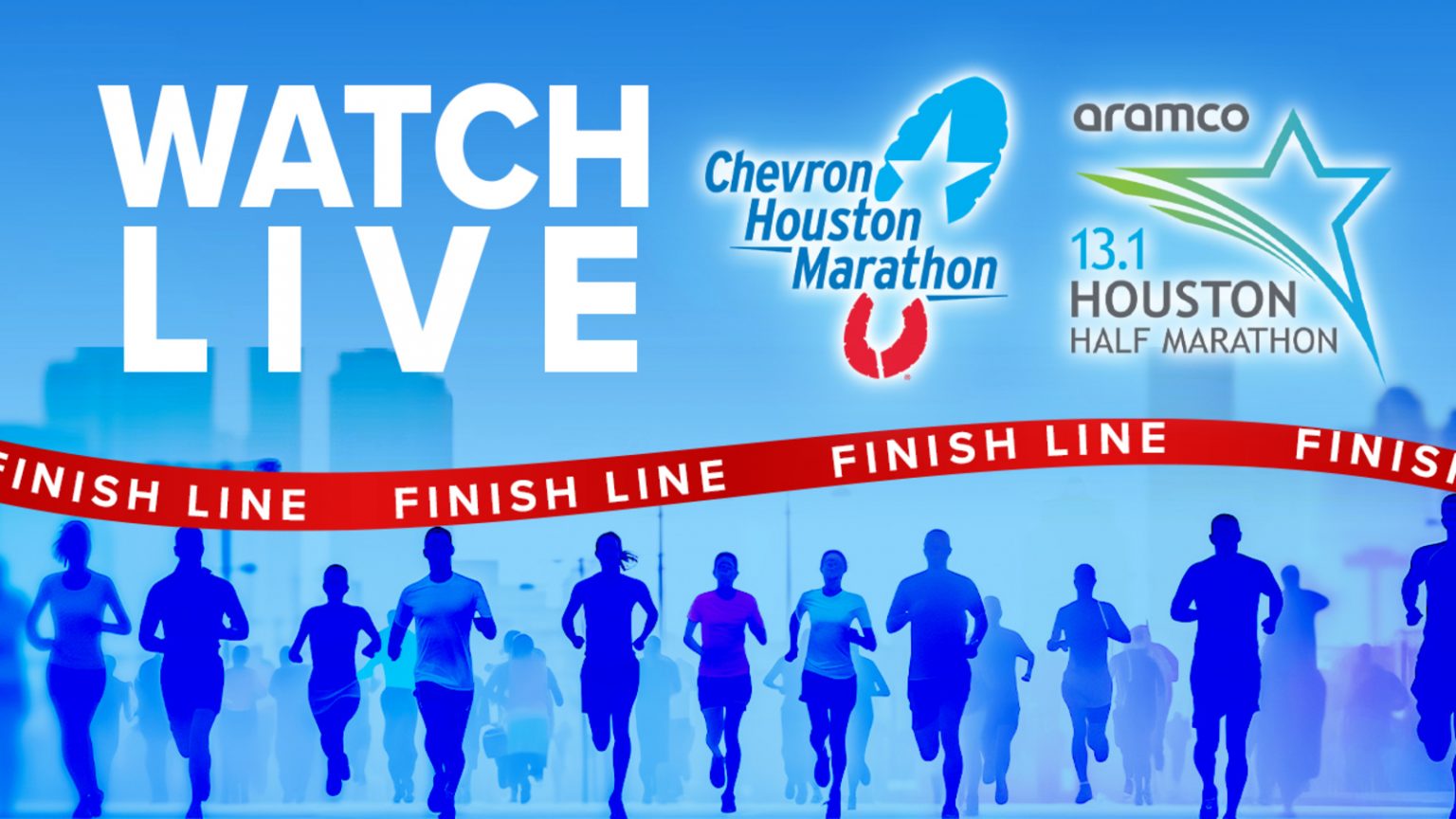 Watch runners live at finish line of 2024 Chevron Houston Marathon and