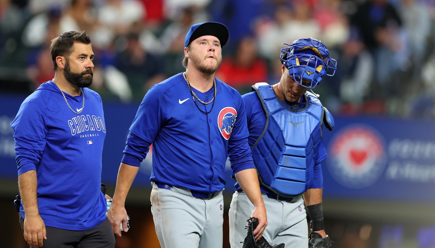 Cubs Opening Day starter Justin Steele exits game against Rangers with