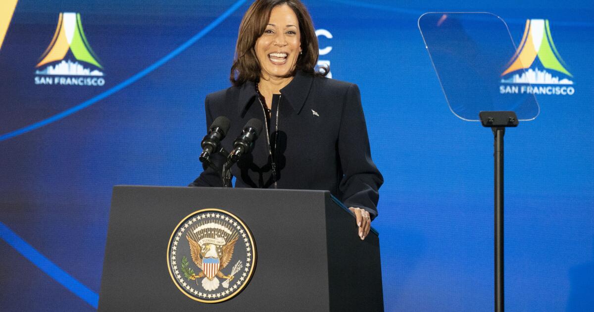 Kamala Harris, in San Francisco, outlines 'profound' stakes of election