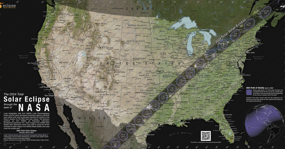 Solar Eclipse 2024 Us Map Angil Meghan