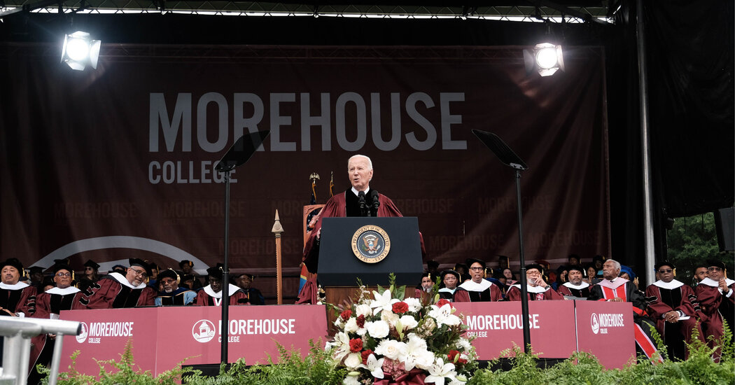Biden’s Morehouse Commencement Speech Draws on Themes of Manhood and