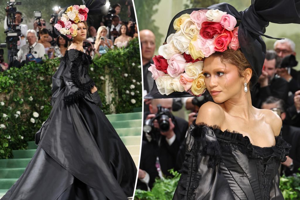 Zendaya changes into second outfit for Met Gala 2024 red carpet