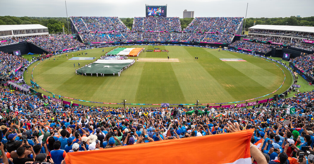 IndiaPakistan Cricket World Cup Match Brings 34,000 Fans to Long