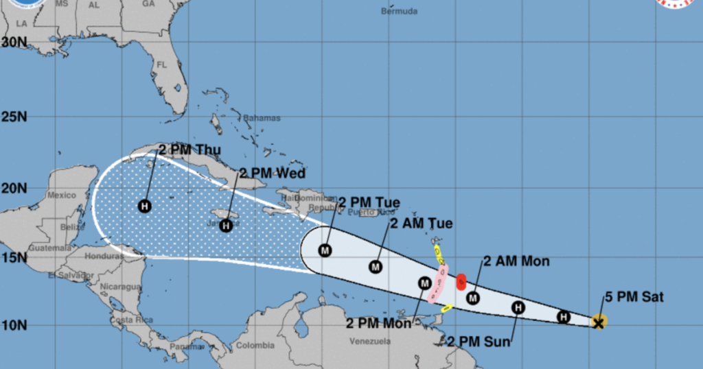 Hurricane Beryl maps show path and landfall forecast Patabook News