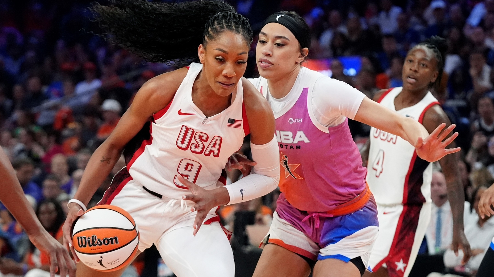 Arike Ogunbowale, Caitlin Clark lead WNBA AllStars to 117109 win over