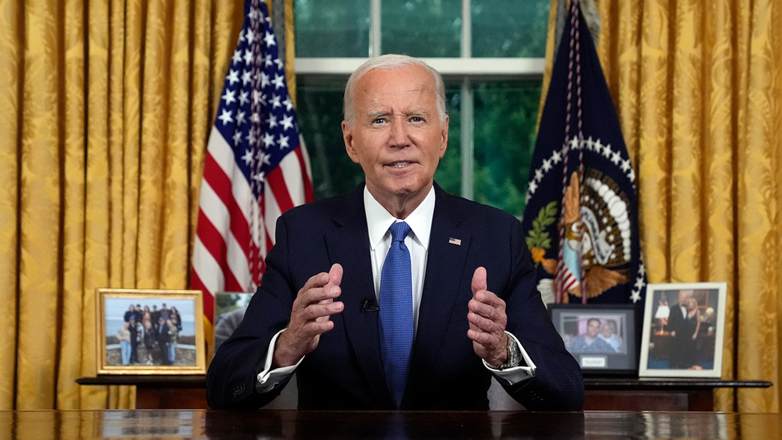 Biden speech tonight President addresses nation from Oval Office on