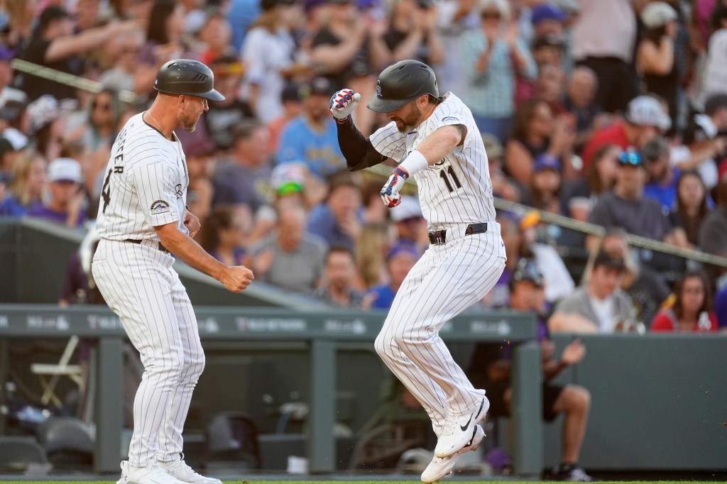 Rockies' Jake Cave supplies the fireworks in 43 win over Brewers