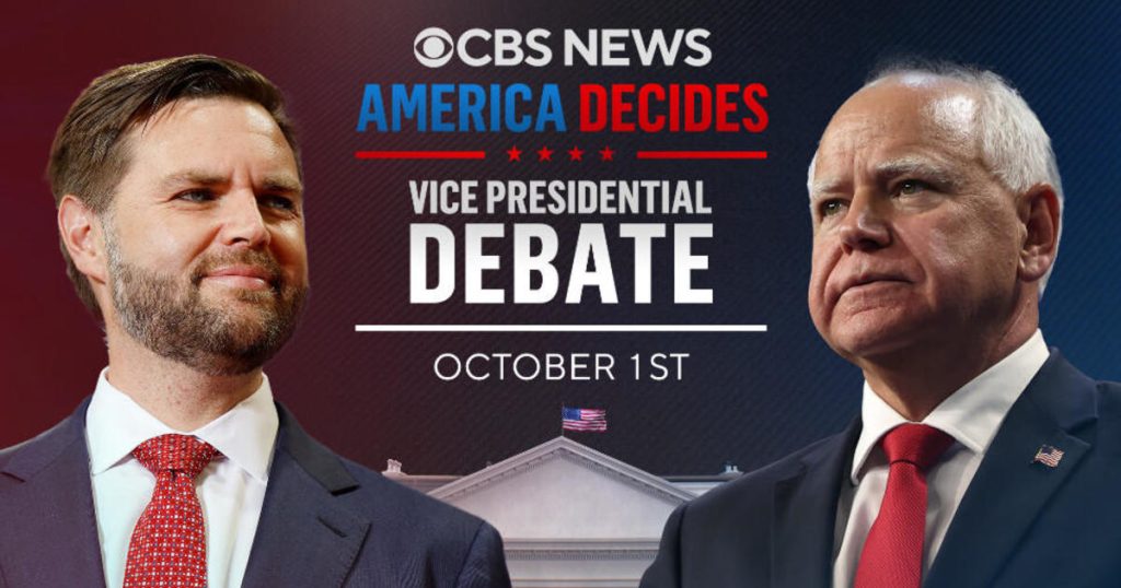 How to watch the VP debate between Tim Walz and JD Vance Patabook News